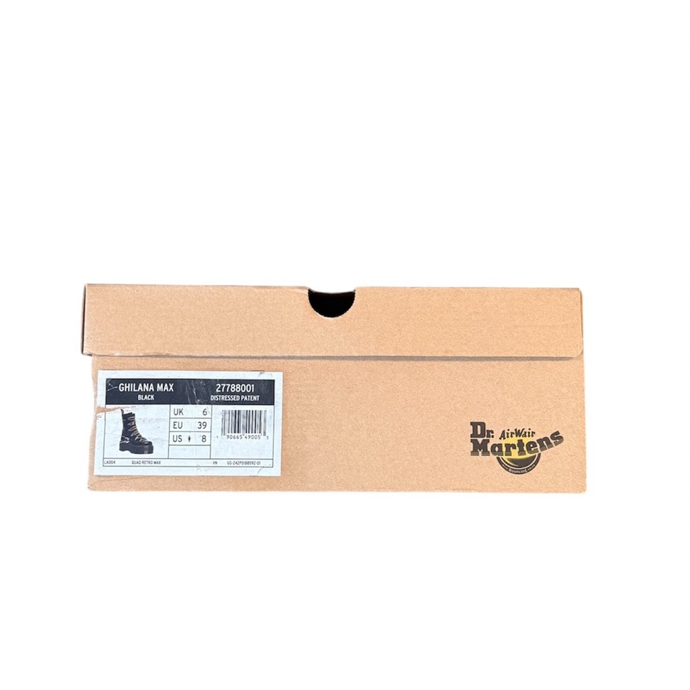 Dr. Martens Ghilana Max Distressed Patent Leather Platform Boots - Picture 12 of 13
